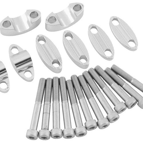 BikeMaster Handlebar Risers for 7/8" Bars Silver