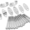 BikeMaster Handlebar Risers for 7/8" Bars Silver