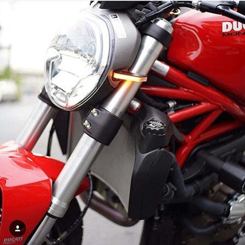 New Rage Cycles For Ducati Monster 1200 Front Turn Signals With Load Equalizer –