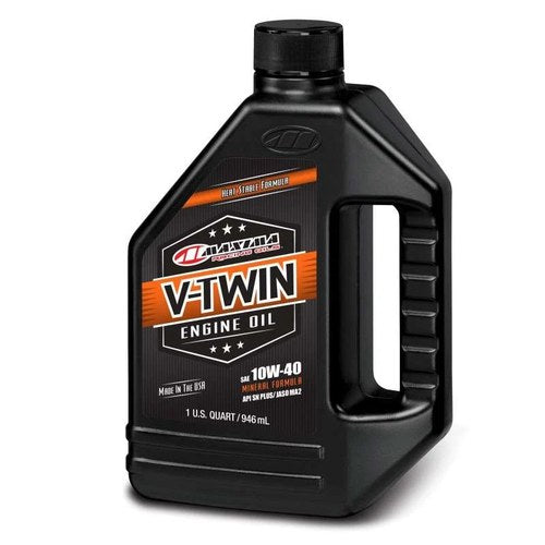 Maxima V-Twin 10W40 Mineral Engine Oil - 1 Quart for V-Twin Engines