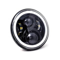Letric Lighting 7in LED Headlight with Halo for Indian Motorcycles – Black