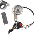 DS Programmable Mini Electronic Speedometer 1.87" Pol w/White Face