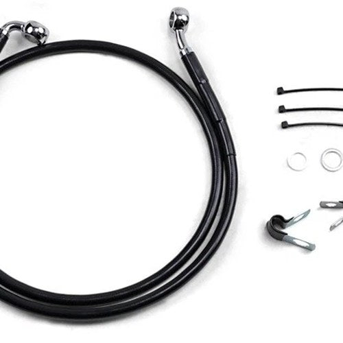 DS Vinyl Brake Line Kit Front +4" Harley Dyna Fxd 2000-2005/FXDI 2004-2005