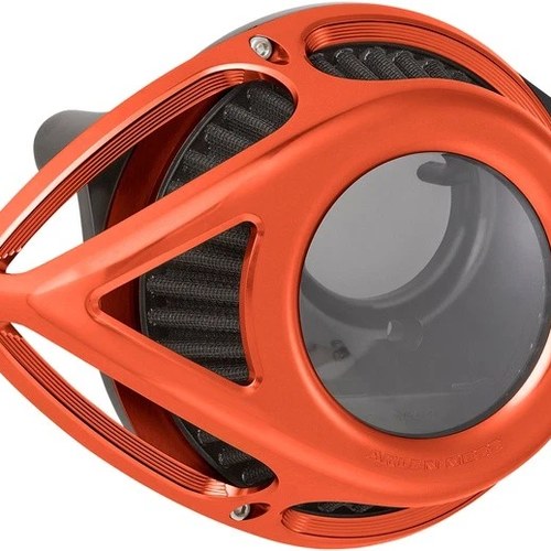 Arlen Ness Clear Tear Air Cleaner Kit Orange #600-001 Harley Davidson