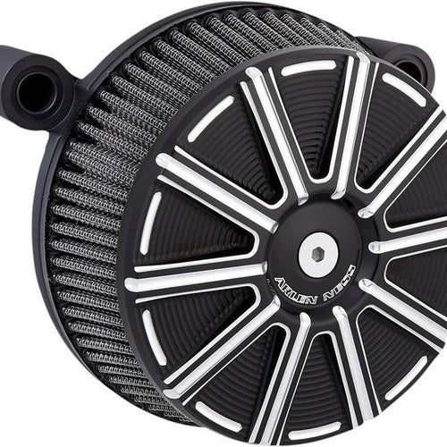 Arlen Ness 10-Gauge Big Sucker Stage 1 Air Cleaner Kit with Cover Black #50-291