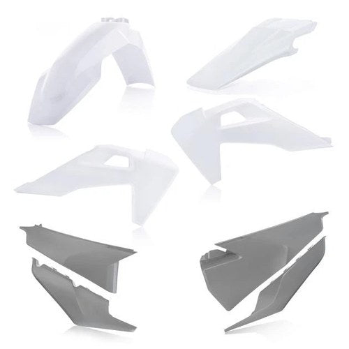 Acerbis Plastics Kit 20 White/Grey Husqvarna FE 501/FE 350/FE 250/FE 450