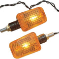 K&S Mini-Stalk Marker Light Set Single Filament Carbon Amber