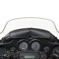Willie & Max For 06-13 Harley Davidson Two Pouch Windshield Bag - Black