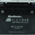 BikeMaster Agm Battery MS12-20-BS – Fits Arctic Cat Powersports Models