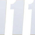 Moose Race Number Pack #1 6" White 3-Pack