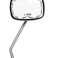 Emgo Scrolled Face V-Twin Mirror Rectangular Right 10mm Chrome Universal