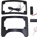 Custom Dynamics LED T/S Elim Tri-Radius License Frame Black #TS-ELIM-06BCM-B