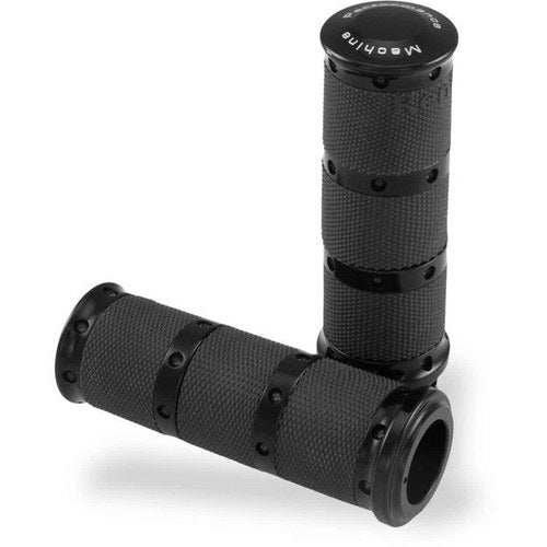 Performance Machine Contour XL Renthal Wrapped Grips Black #0063-2010-B