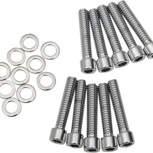 Colony Knurled Allen Cam Cover Screws Polished #9946-20P Harley Davidson