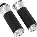 Arlen Ness Beveled Fusion Grips Chrome #07-328 Harley Davidson