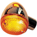 K&S DOT Turn Signal Assembly Dual Filament Front Right Chrome Amber #25-1061