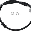 DS Black Vinyl Front Upper ABS Brake Line Kit 25-1/4" +2" Black #212114