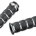 Kuryakyn Iso Grips With Accent Rings Chrome #6205 Harley Davidson