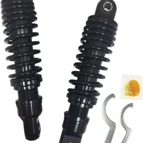 DS Premium Adjustable Shocks 10.5" Black Harley Davidson