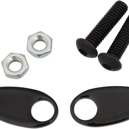 Cycle Visions Rear Turn Signal Cover Plates Black #CV4813B Harley Davidson Dyna