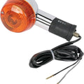 K&S DOT Turn Signal Assembly Single Filament Rear Left Chrome Amber #25-2254