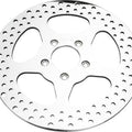 HardDrive 5-Point Drilled Vented Rear Brake Rotor Polished 144605 Harley