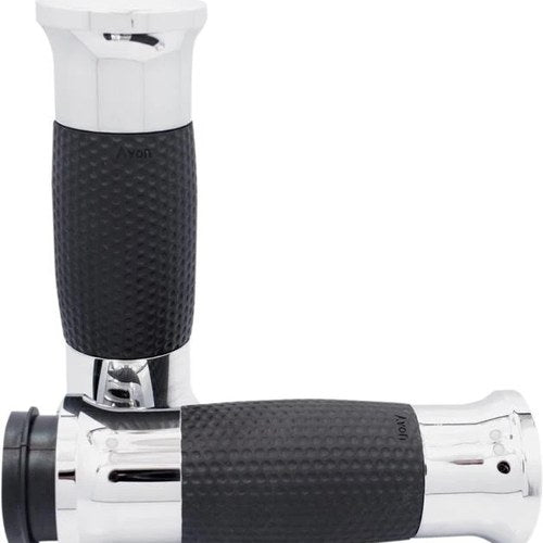 Avon Soft Gel Hand Grips Chrome #GEL-70-CH-FLY Harley Davidson
