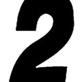 Dirt Digits Super X Numbers 7" Black #2 3-Pack