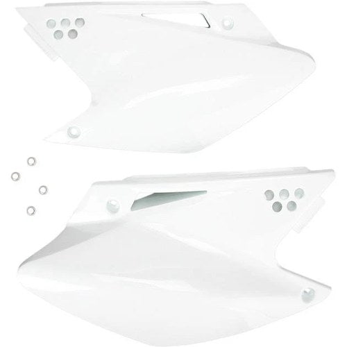 Acerbis Side Panels White fits Kawasaki KX250F 2006-2008