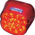 HardDrive Laydown LED Tail Light with Upward License Light Red Lens L24-0433RLED