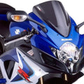 Puig 3mm Racing Windscreen Dark Smoke fits Suzuki GSX-R600/GSX-R750 2006-2007