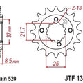 JT Front Sprocket 16T #JTF1309.16 Honda XR650L 1993-2009/2012-2017