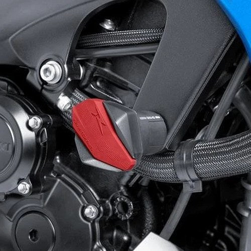 Puig Replacement Rubber Inserts for Puig R12 Frame Sliders Red