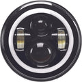 Pathfinder High Definition 7" LED Headlight with Full Halo Black #HD7MBH
