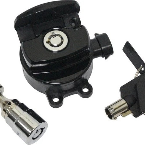 HardDrive Side Hinge Ignition Switch with Fork Lock Black #27-042BK