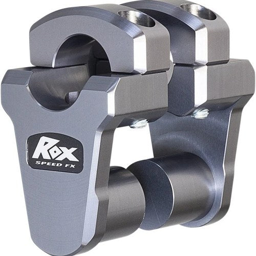 Rox Speed FX Oversize Pivoting Risers For 1-1/8" Handlebar 1.75" Silver