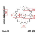 JT Front Sprocket 530 15T #JTF509.15 fits Kawasaki