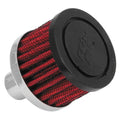 K&N Crankcase Vent Filter with Rubber Top 62-1030 2" x 1.5"