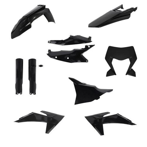 Acerbis Full Plastics Kit Black KTM 250 XC-W/300 XC-W/150 XC-W/500 XW-F