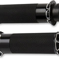 Arlen Ness Beveled Fusion Grips Black #07-331 Harley Davidson