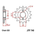 JT Front Sprocket 525 15T #JTF740.15 Ducati