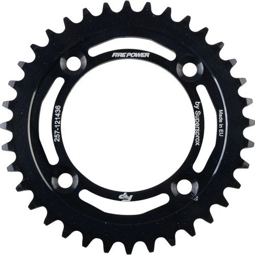 Fire Power 420 Steel Rear Sprocket 36T Black #FPS-1214-36-BLK for Honda