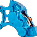 Arlen Ness Six-Piston Diff. Bore Caliper for 14" Rotor Front Left Blue #02-200