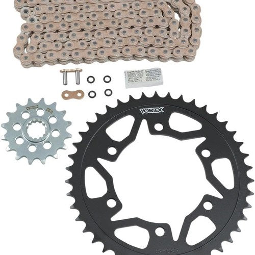 Vortex Wss Warranty Chain & Sprocket Kit 16/43T Gold CKG6402 for Suzuki GSX-R600