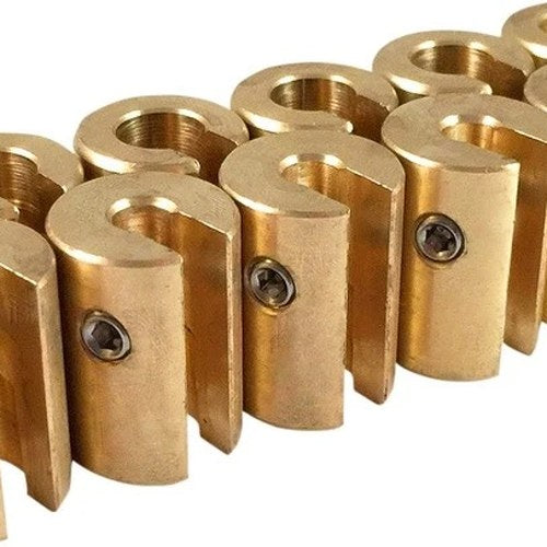 No-Mar Brass Spoke Wheel Weights Natural 1 oz. 10-Pack