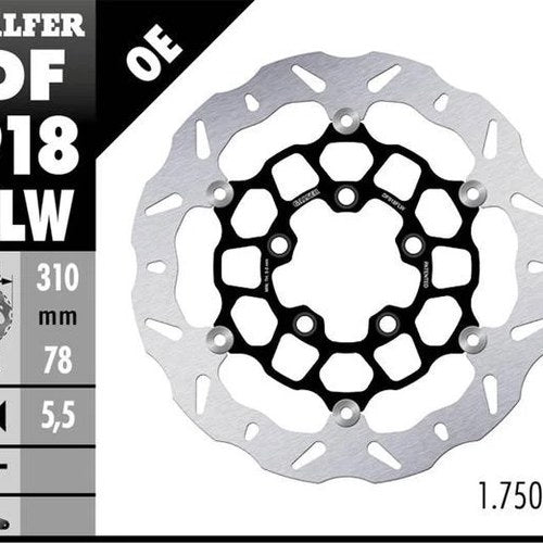Galfer Floating Wave Brake Rotor Front 310mm Triumph Bonneville T100/Speedmaster