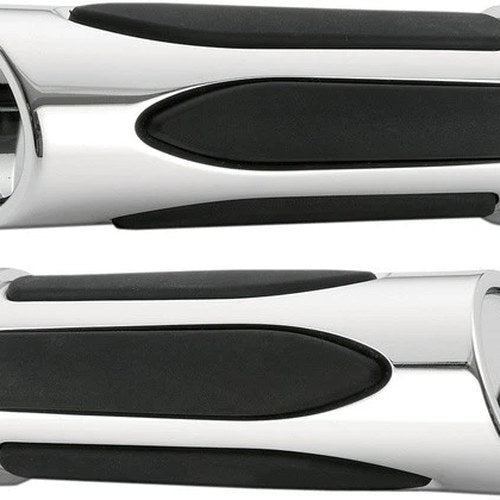 Arlen Ness Deep Cut Comfort Grips Chrome #07-050 Harley Davidson