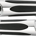 Arlen Ness Deep Cut Comfort Grips Chrome #07-050 Harley Davidson