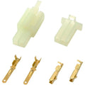 Shindy Water-Resistant Motorcycle Wire Connector Set 2-Pin
