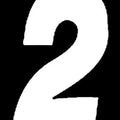 Dirt Digits Super X Numbers 5" White #2 3-Pack